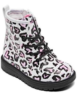 Skechers Gravlen - Totally Wild Boots, White/Pink, 8.0