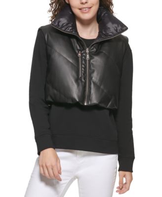 Photo 1 of DKNY Faux-Leather Vest - XL