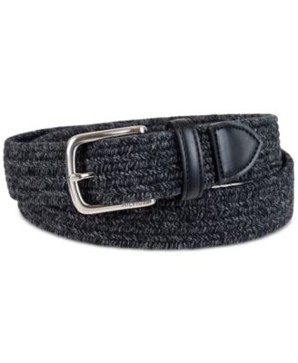 tommy hilfiger braided leather belt