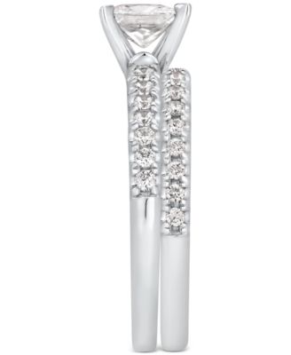 Diamond Princess-Cut Bridal Set (1-1/2 ct. t.w.) in 14k White Gold