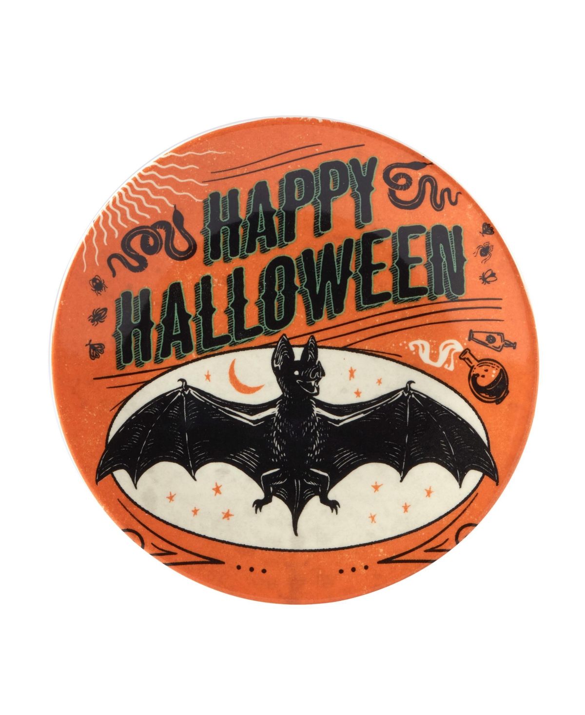 Certified International Scaredy Cat Canape Plates, Set of 4