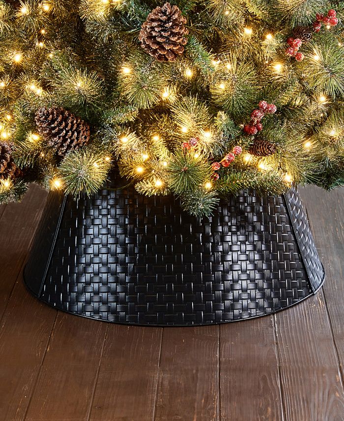 Glitzhome Black Metal Weave Tree Collar Kd, 26" Macy's