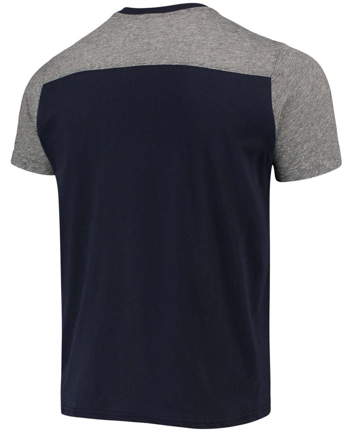Majestic Men's Navy, Gray New England Patriots Field Goal Slub T-shirt In Navy,gray