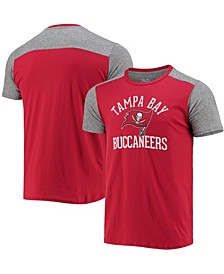Men's Red, Gray Tampa Bay Buccaneers Field Goal Slub T-shirt