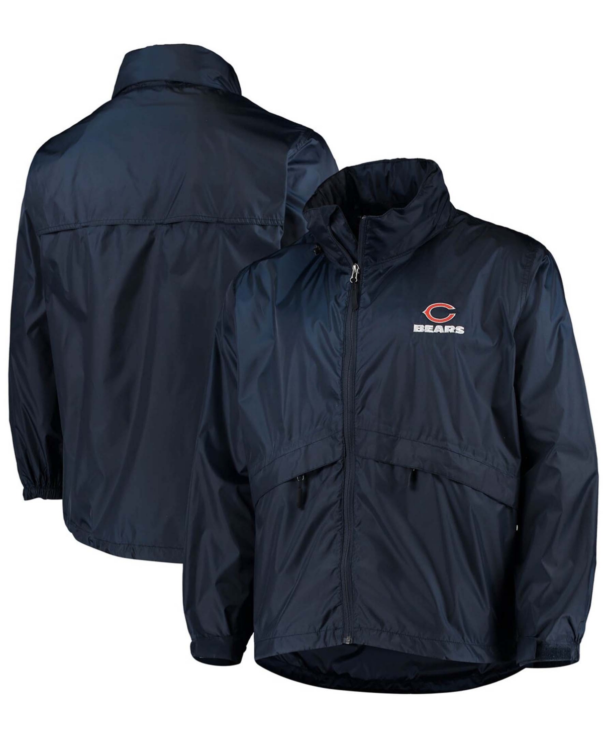 Men's Navy Chicago Bears Sportsman Waterproof Packable Full-Zip Jacket - Navy