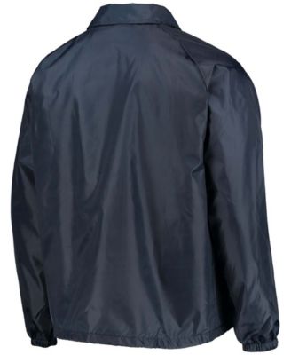 Men's Navy Chicago Bears Coaches Classic Raglan Full-Snap Windbreaker Jacket