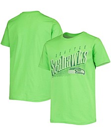 Youth Boys Neon Green Seattle Seahawks Winning Streak T-shirt