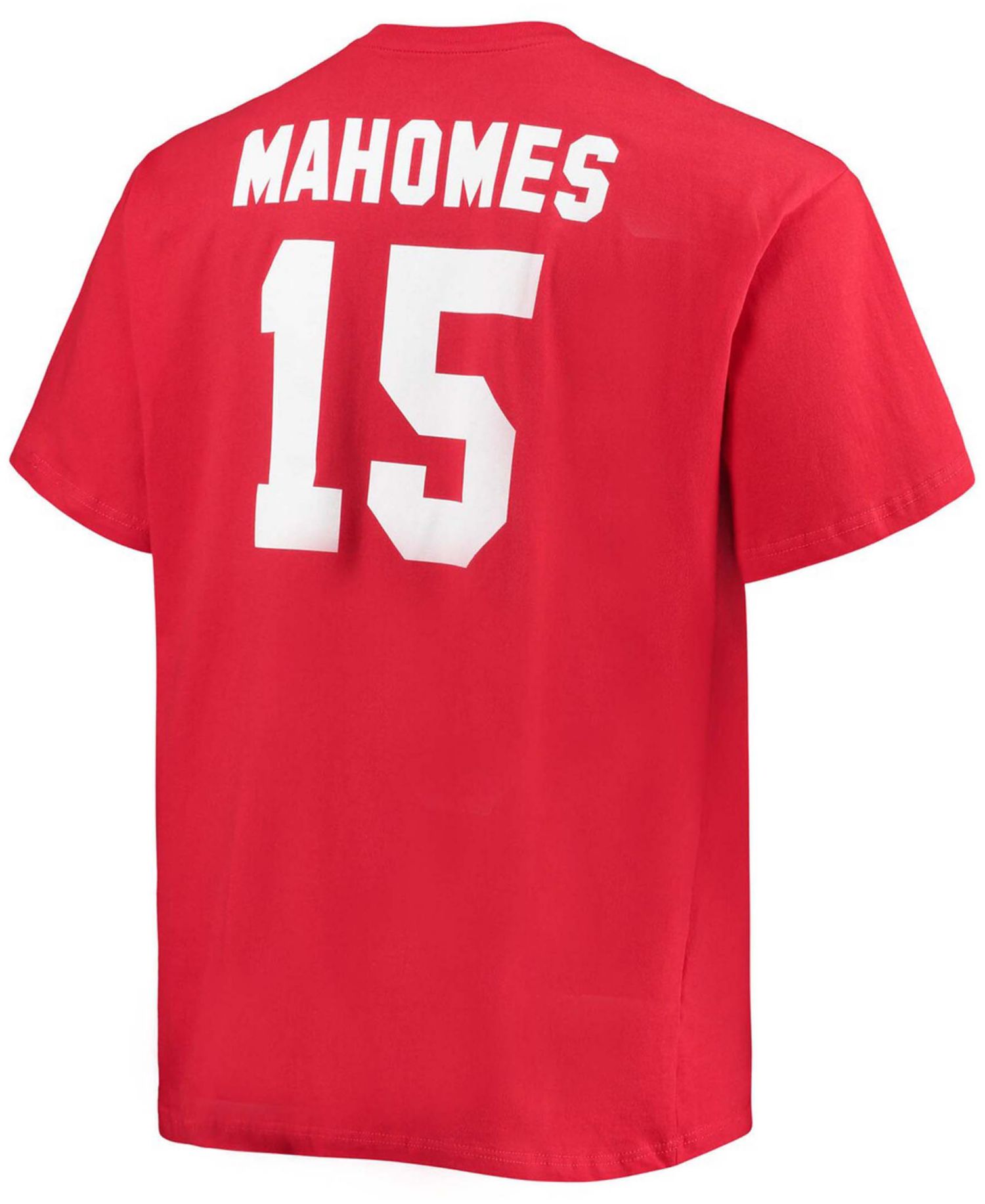 Men's Big and Tall Patrick Mahomes Red Kansas City Chiefs Player Name & Number T-shirt