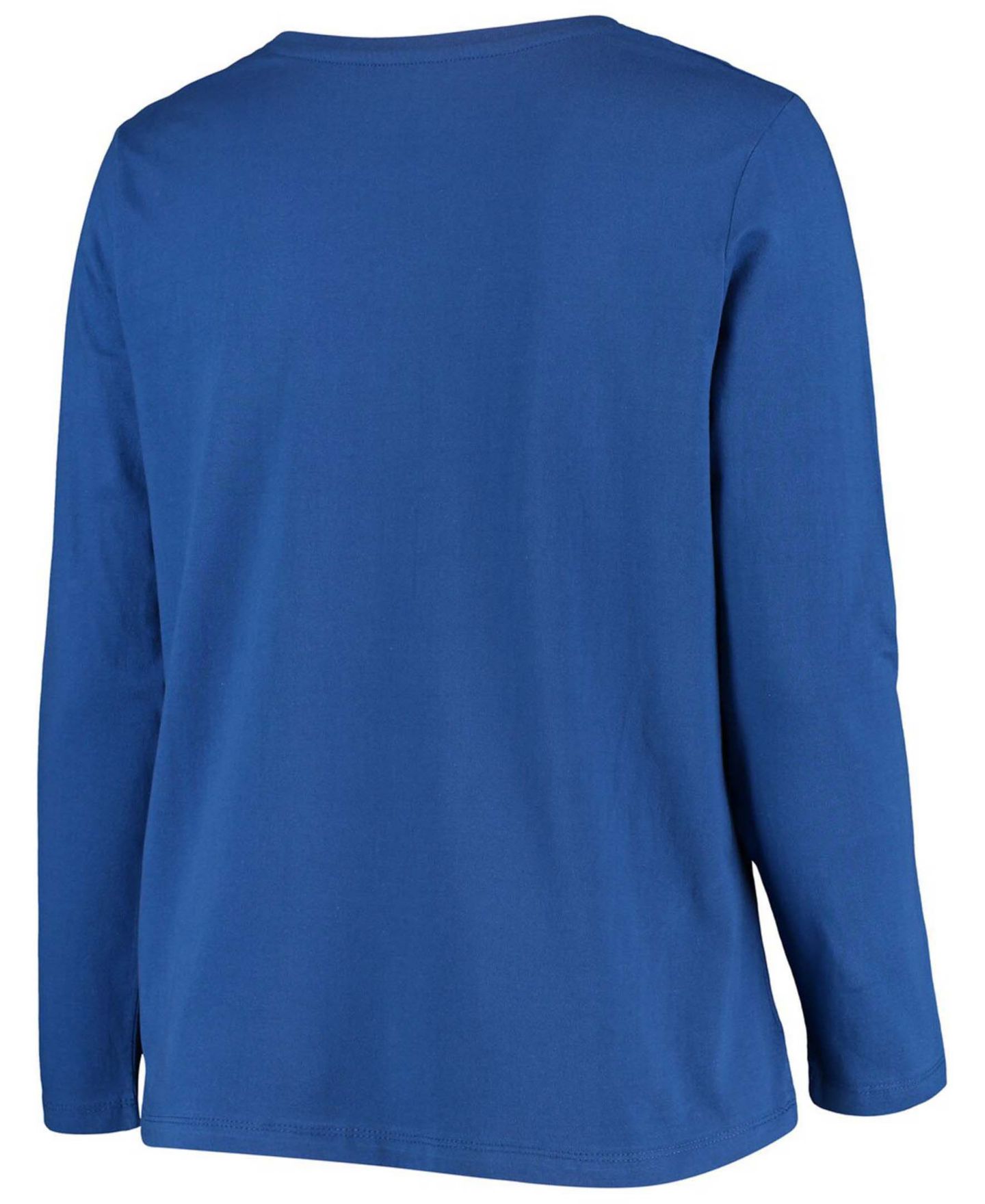 Женская футболка Fanatics Plus Size Royal Indianapolis Colts Primary Logo Long Sleeve — фото 2
