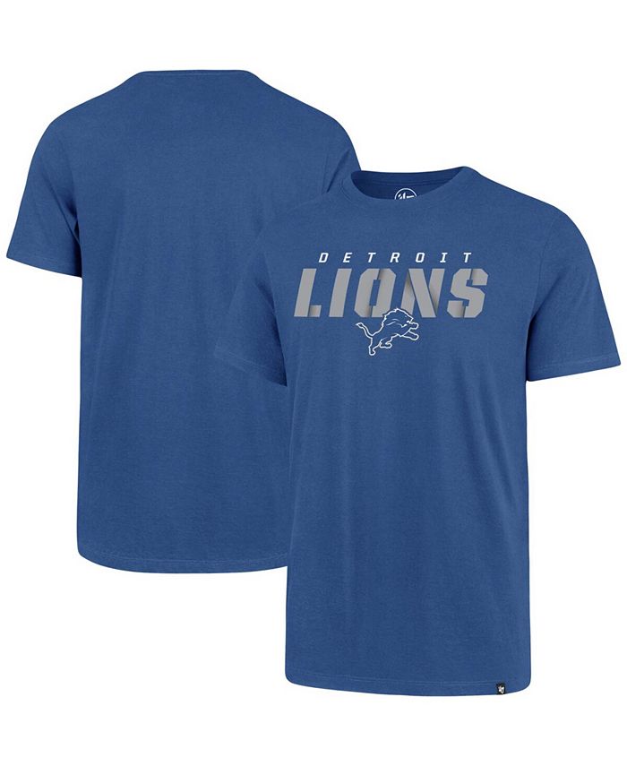'47 Brand Men's Blue Detroit Lions Traction Super Rival T-shirt ...