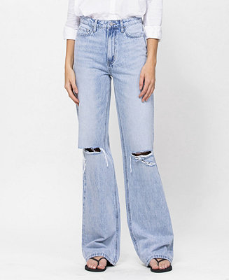 VERVET Women's 90's Vintage-Like Flare Jeans - Macy's