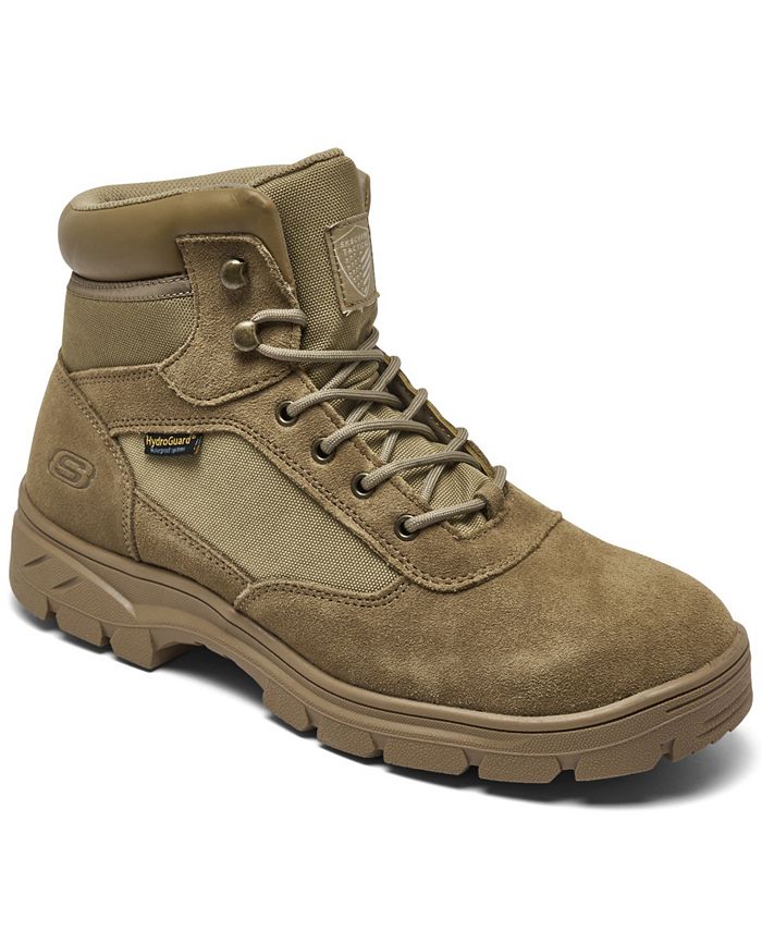 Skechers Men's Work - Wascana Waterproof Military Boots from Finish Line - Macy's