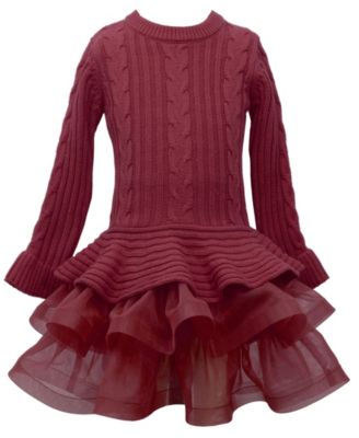 bonnie jean cable knit dress