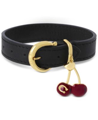 leather coach bracelets