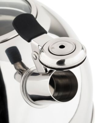 Stainless Steel 2.6-Quart Black Tea Kettle with Copper Handle