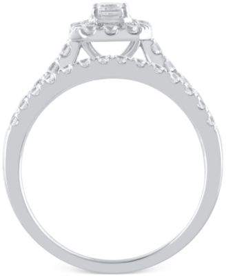 Diamond Emerald-Cut Bridal Set (1 ct. t.w.) in 14k White or Yellow Gold