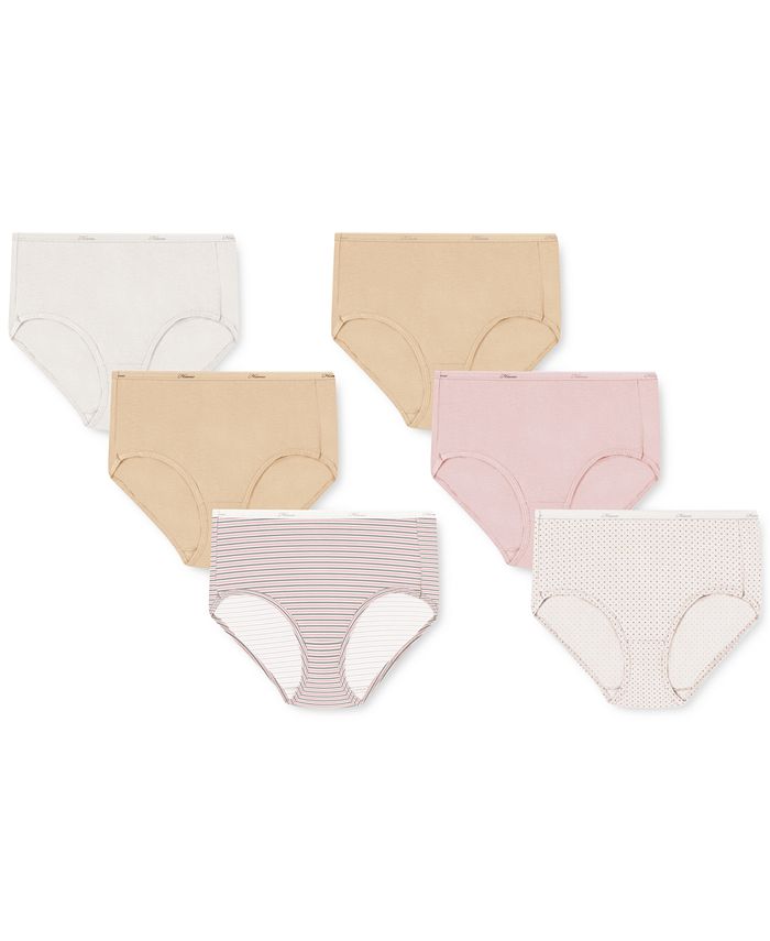 Hanes Women's Cotton Hi-Cut 6-Pack Underwear, PP43EG - Macy's