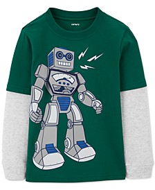 Toddler Boys Robot Layered-Look T-Shirt