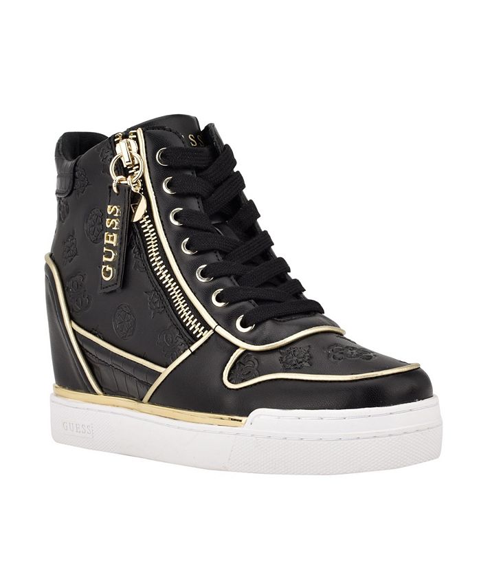 GUESS Women's Fiora Wedge Fashion Sneakers & Reviews - Athletic Shoes ...