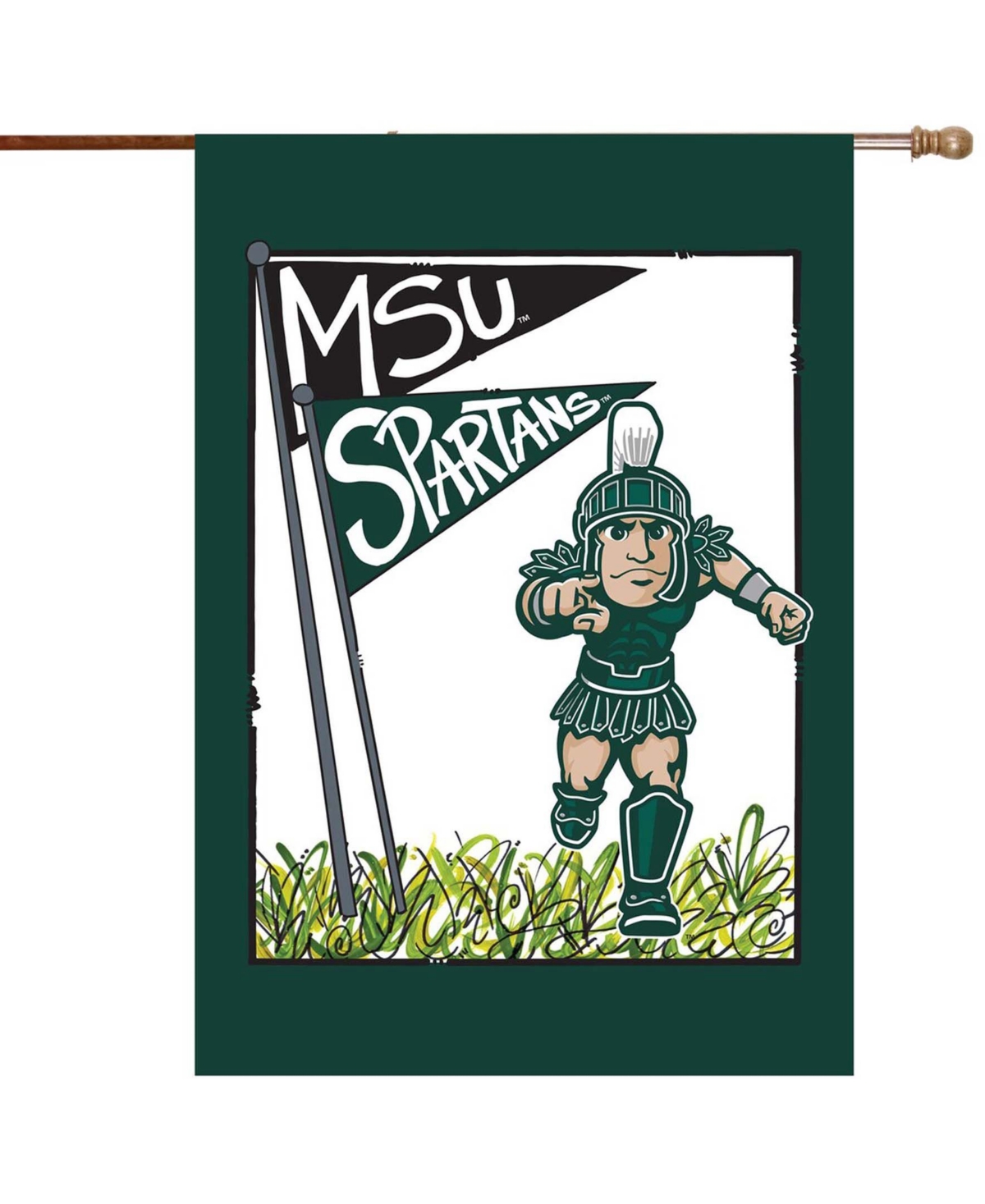 Multi Michigan State Spartans 28" x 40" Double-Sided House Flag - Multi