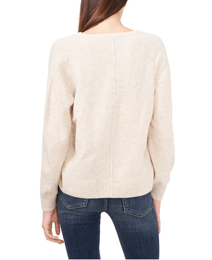 Sam & Jess Women's V-Neck Cozy Sweater & Reviews - Sweaters - Women ...