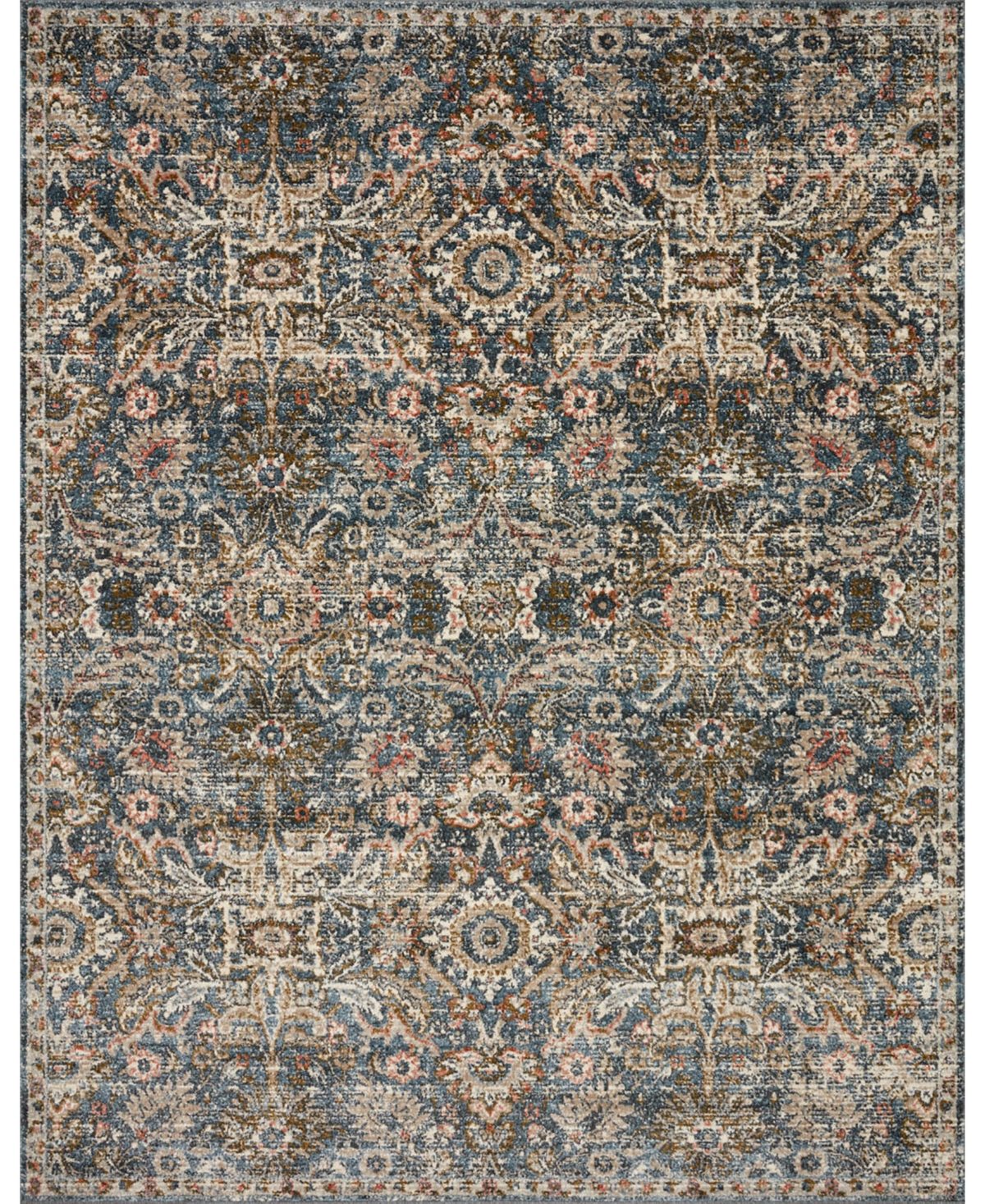 Loloi Ii Saban Sabasab-04 7'10in x 10' Area Rug - Blue, Sand