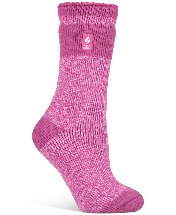 Heat Holders Women's Snowdrop Block Twist Crew Socks Macy's