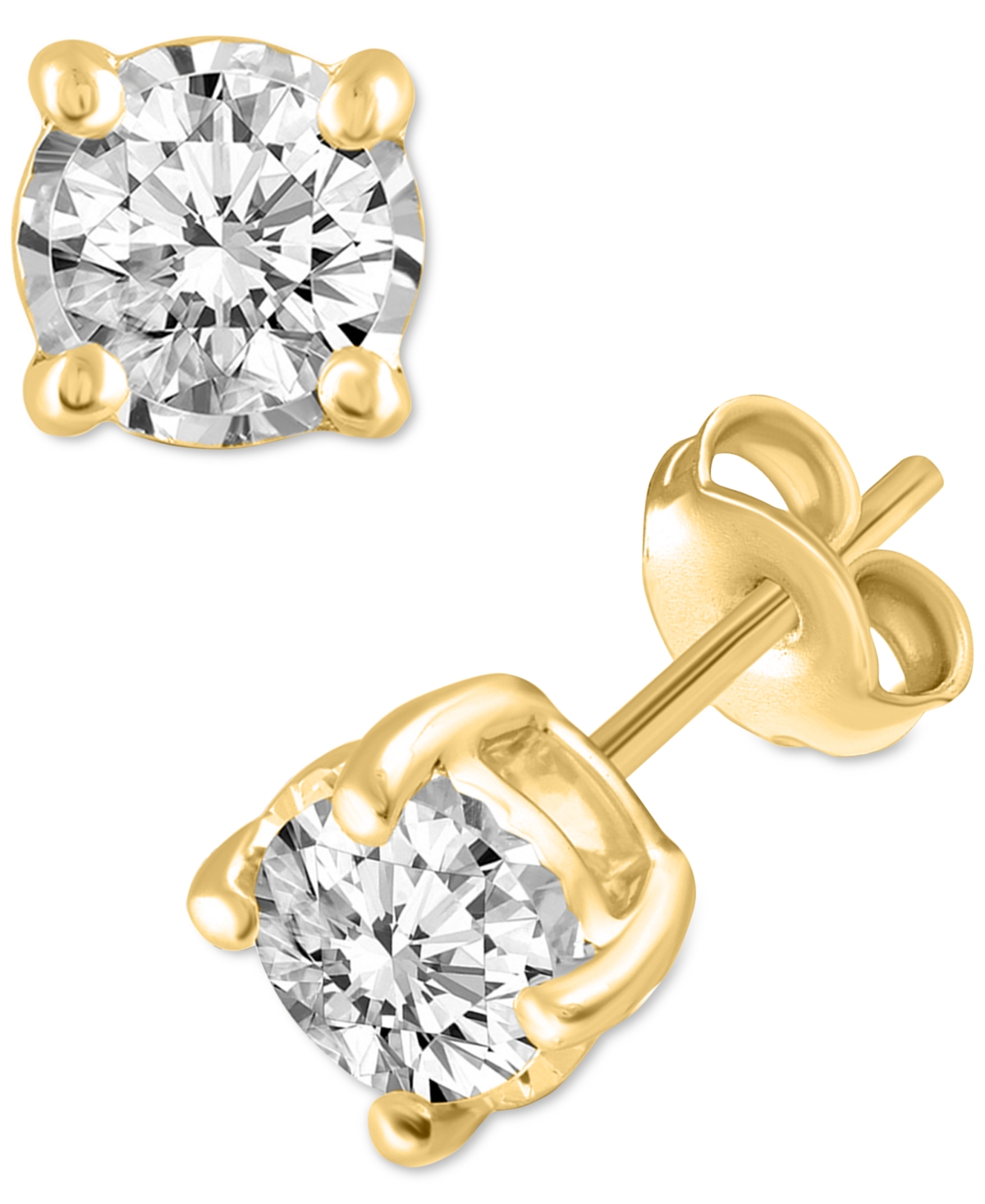 2-Pc. Set Diamond Solitaire Pendant Necklace & Matching Stud Earrings (5/8 ct. t.w.) in 14k Gold