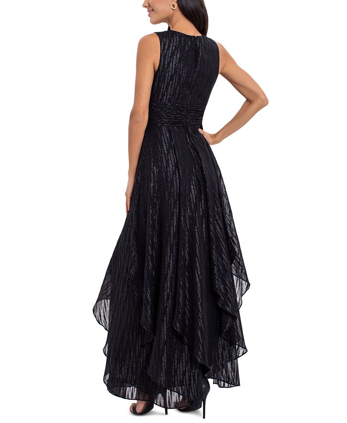 Betsy & Adam V-Neck Tiered Gown - Macy's