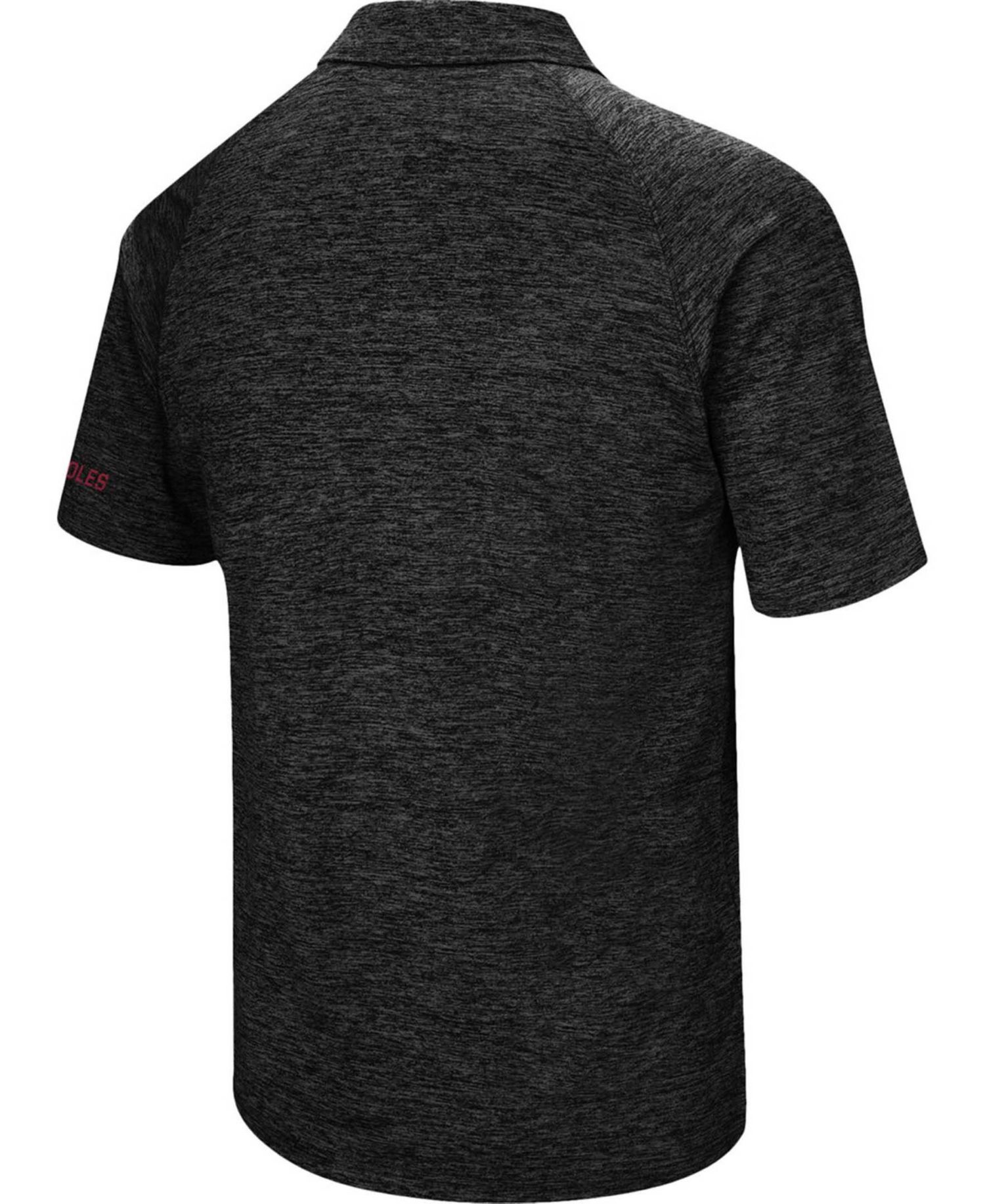 Men's Heather Black Florida State Seminoles Down Swing Polo Shirt