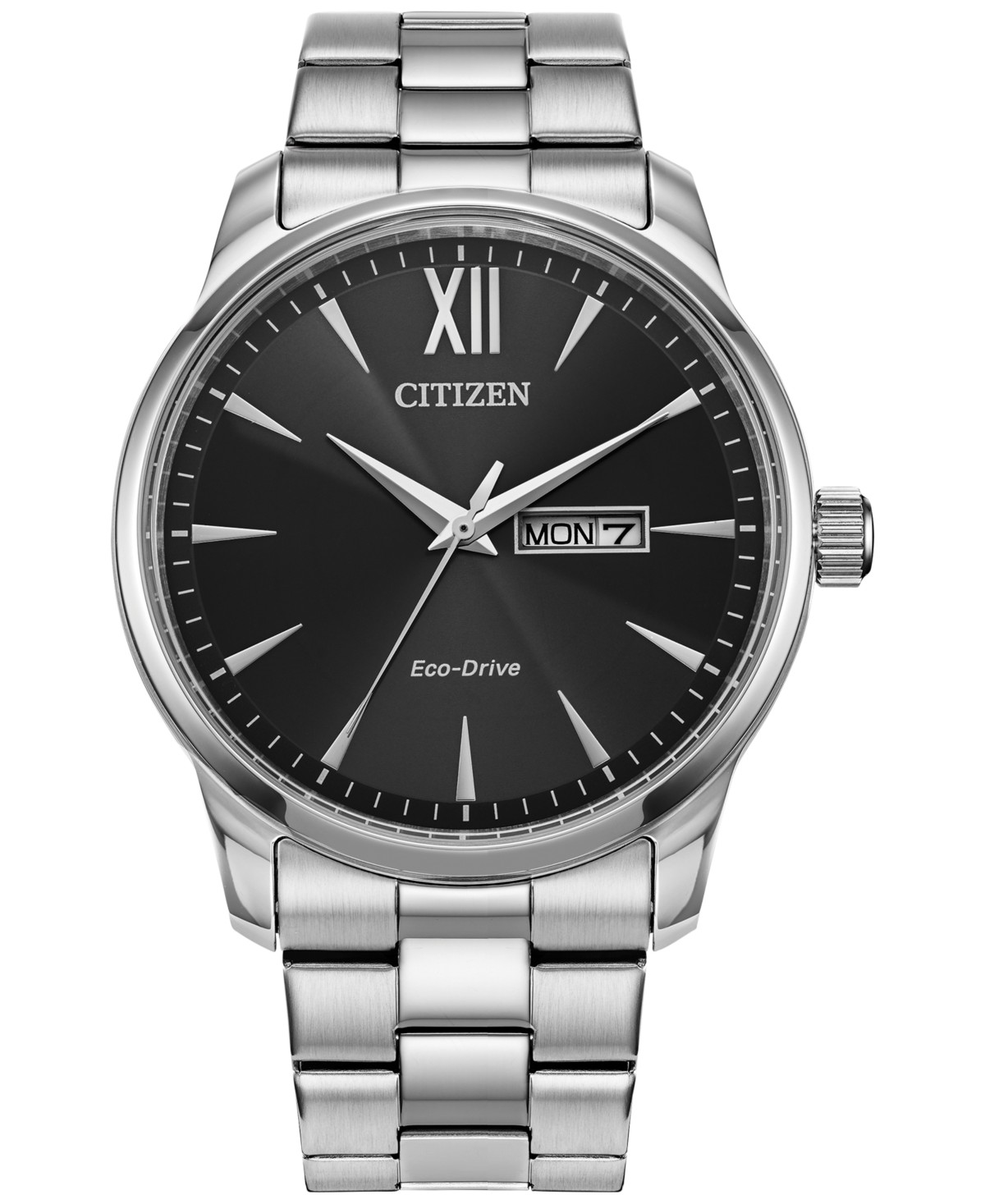 Мужские часы Citizen Eco-Drive Classic со стальным браслетом 42мм — фото 2