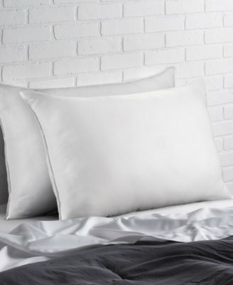 Overstuffed Plush Allergy Resistant Gel Filled Side/Back Sleeper Pillow & Mattress Protector Set, King