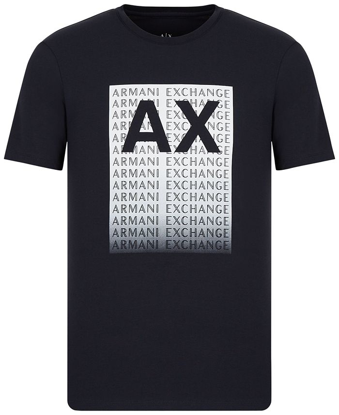A|X Armani Exchange Men's Box Fading Logo T-Shirt & Reviews - T-Shirts ...