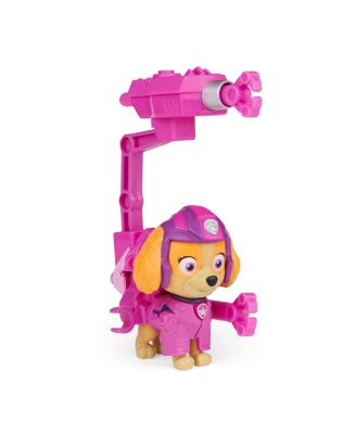 Paw Patrol Movie Collectible Skye Action Figure with Clip-on Backpack and 2 Projectiles Kids Toys for Ages 3 and up