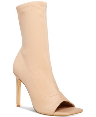 open toe sock bootie