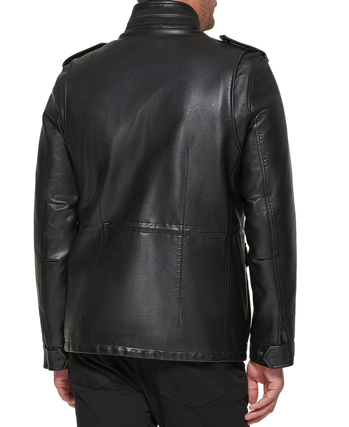Levi's Men's Faux Leather Four Pocket Field Jacket - Macy's