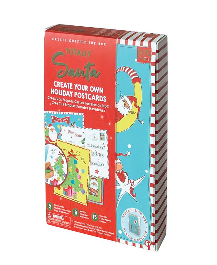 Box CanDIY Totally Santa Holiday Postcards Set Macy's