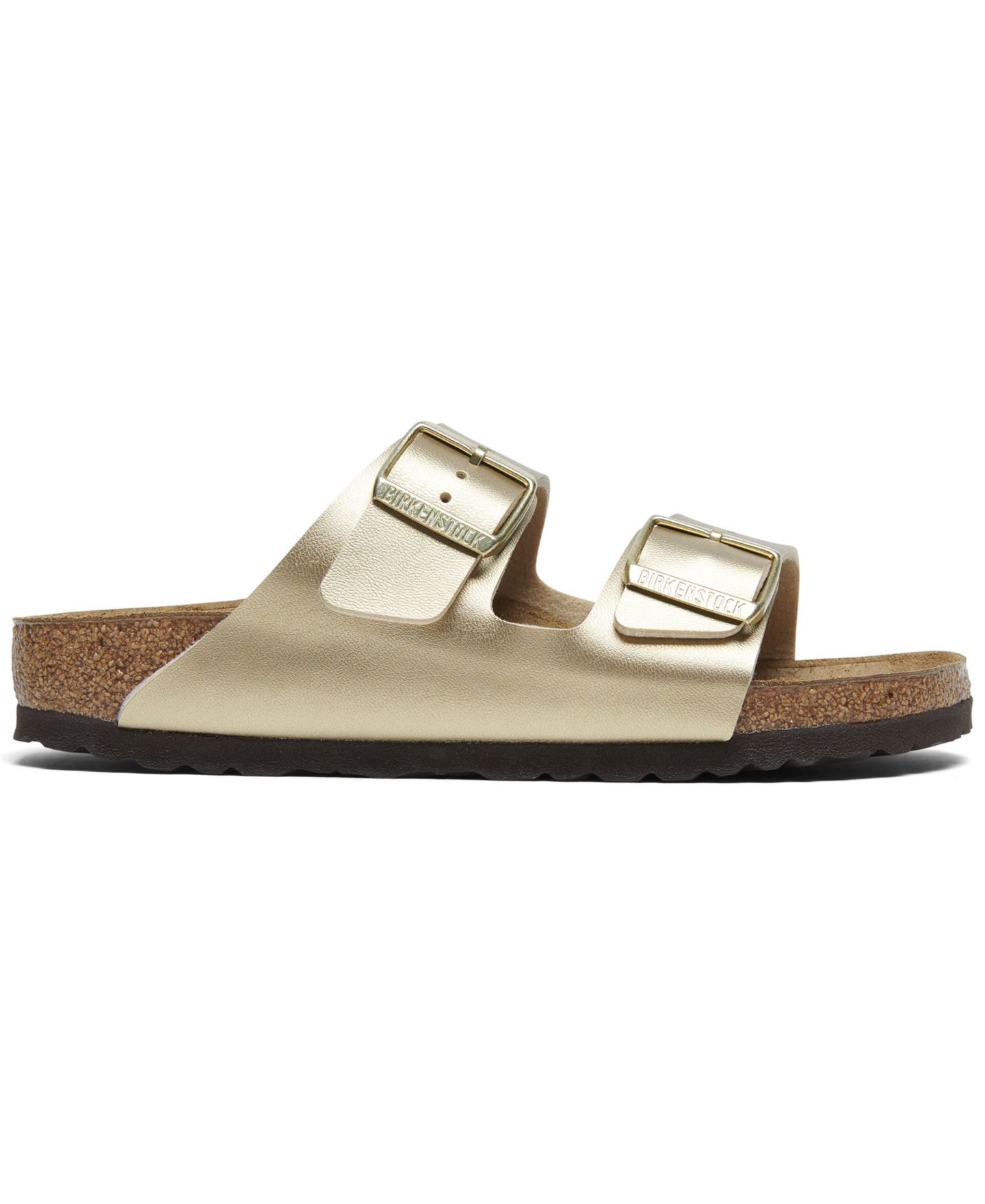 Женские сандалии Birkenstock Arizona Birko-Flor, цвет: Золотой — фото 2