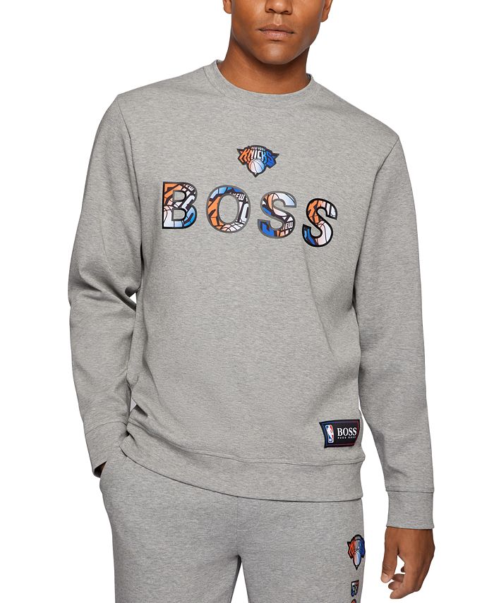 Hugo Boss BOSS Men's NBA New York Knicks Relaxed-Fit Sweatshirt ...