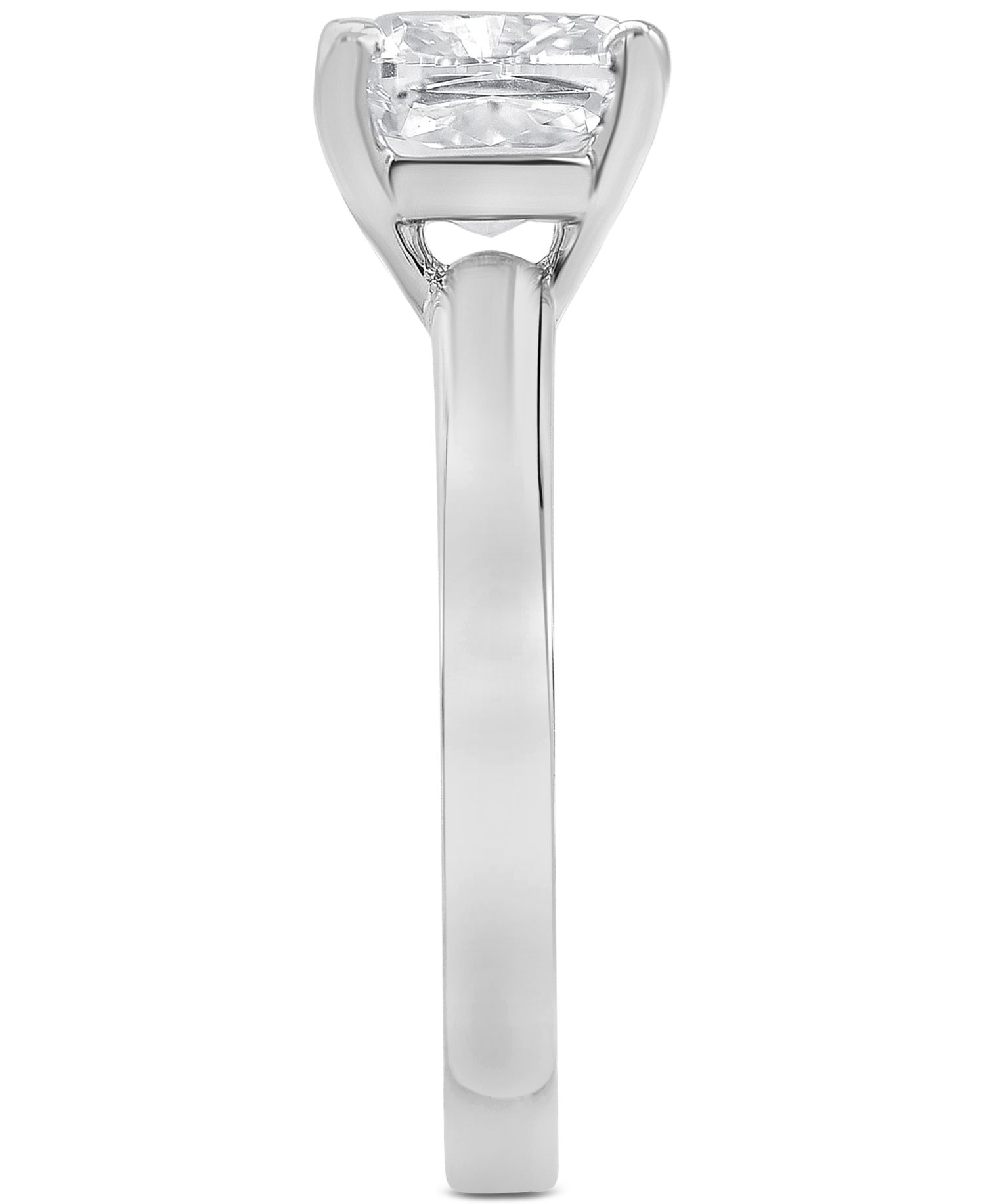 Certified Lab Grown Cushion-Cut Diamond Solitaire Engagement Ring (3 ct. t.w.) in 14k Gold
