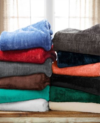 Wrinkle Resistant Plush Fleece Blanket, King