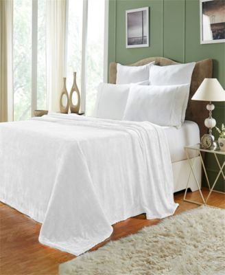 Wrinkle Resistant Plush Fleece Blanket, Full/Queen