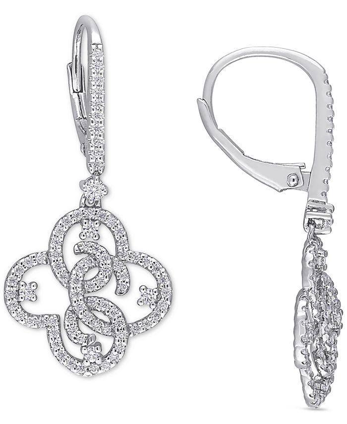 Macys moissanite sale earrings