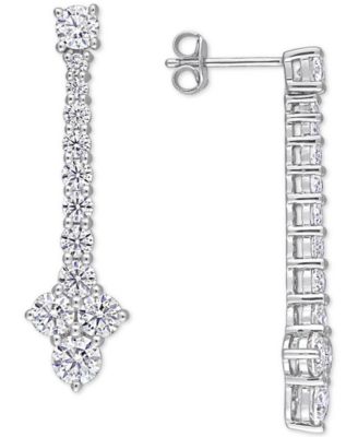 macys moissanite earrings