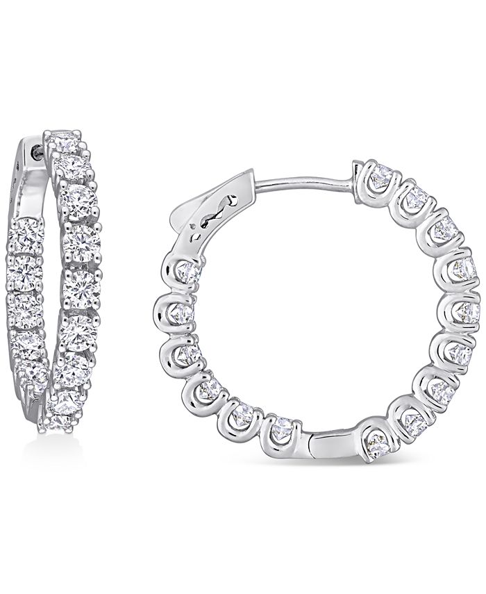 Macys moissanite sale earrings