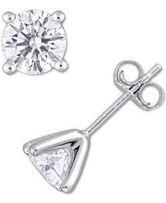 macys moissanite earrings