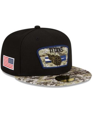 Men's New Era Black/Camo Tennessee Titans 2021 Salute To Service