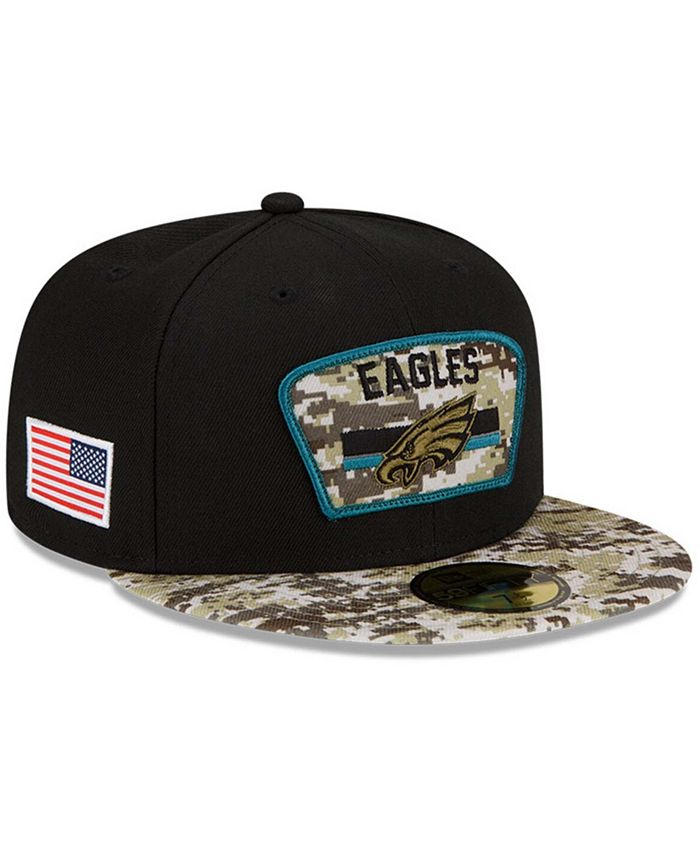 New Era Men's Black-Camouflage Philadelphia Eagles 2021 Salute To