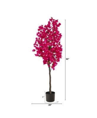 5' Bougainvillea Artificial Tree
