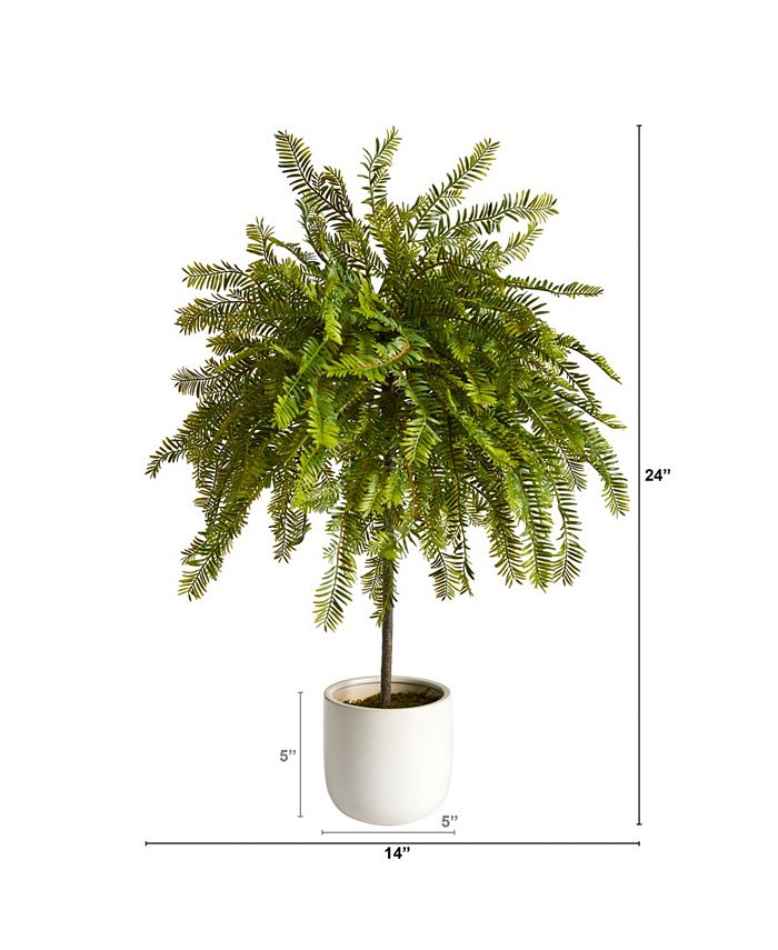 Nearly Natural Northern Californian Cedar Canopy Artificial Tree in